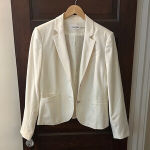 Calvin Klein Women's Ivory Pant Suit